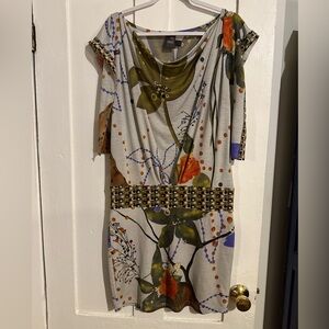 Y2K Anac Drop Waist Mini Dress M